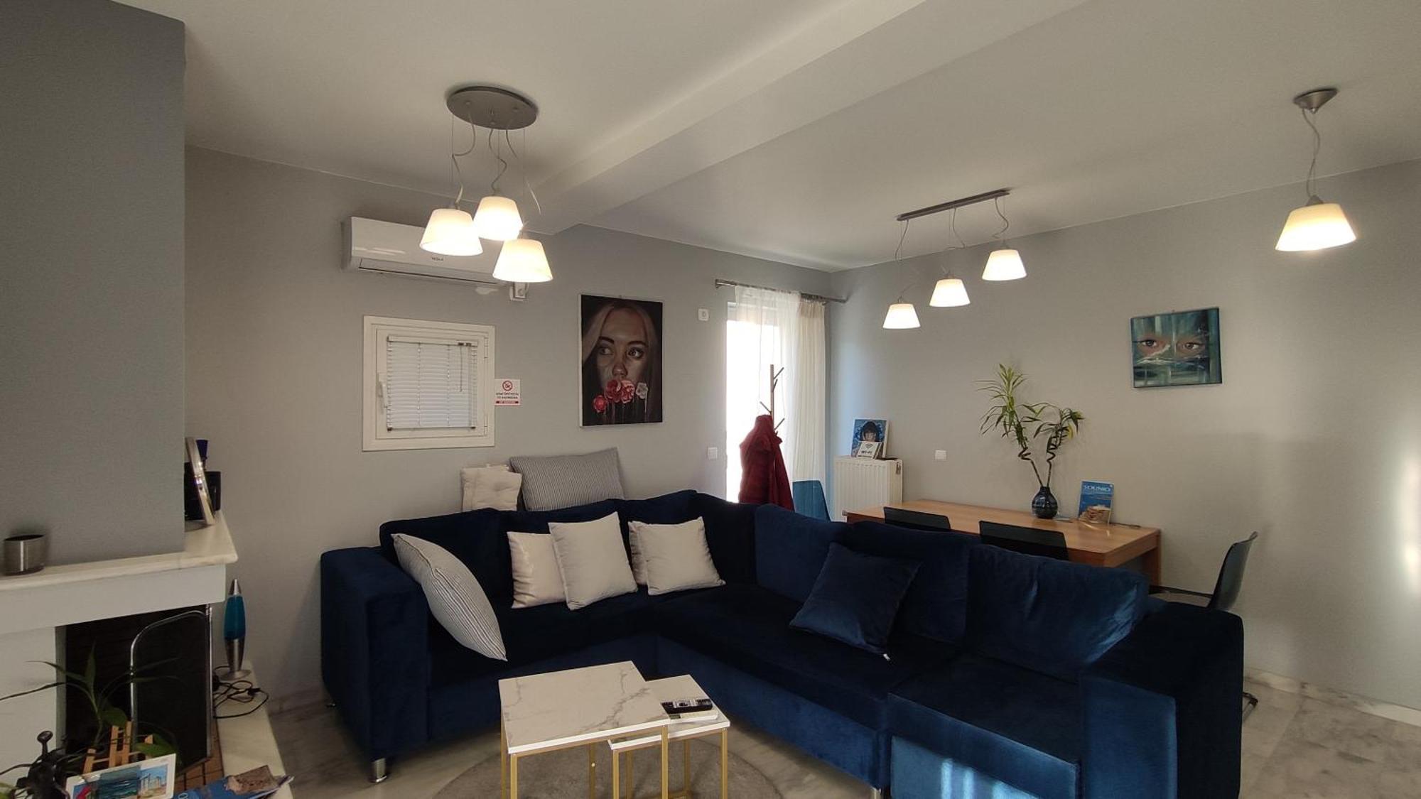 Beautiful Maisonette With A View To The Mountains And The Sea Agia Marina  Екстериор снимка